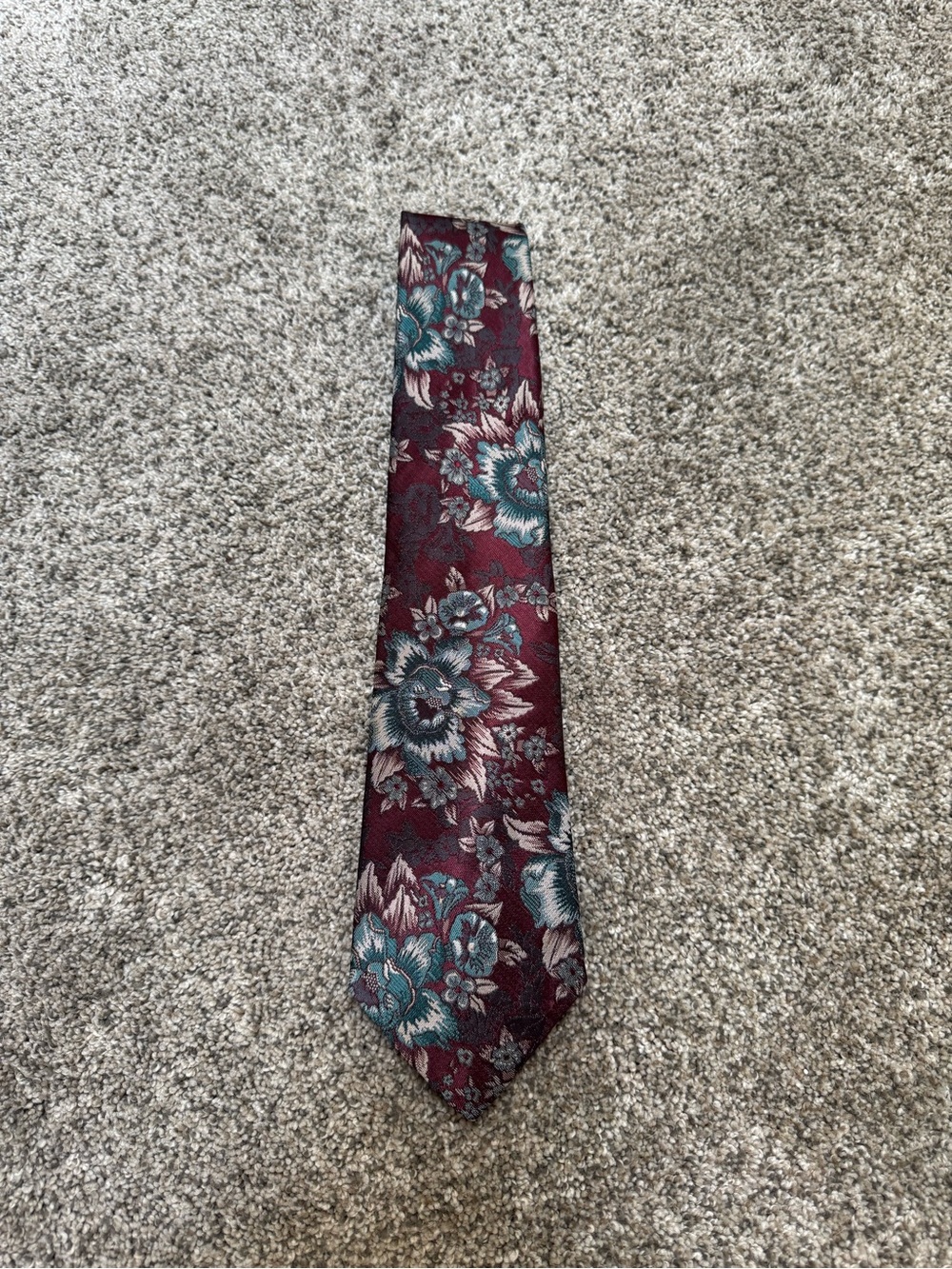Vintage Oleg Cassini Floral Tie